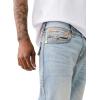 True Religion Men’s Joey Super T Flap Twisted Seam 1/2″(Nihal Light Wash)