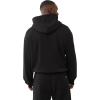 True Religion Men’s Knit Panel TR Cinched Hoodie – Pullover Hooded Sweatshirt(Jet Black)
