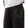 True Religion Men’s NO1 Baggy Big T Sweatpants(Jet Black)