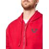 True Religion Men’s No. 1 Loose Big T Zip Hoodie – Full Zip Sweatshirt(Trv Red)