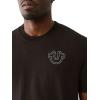True Religion Men’s Puff Stitch Tee(Jet Black)