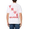 True Religion Men’s Puff Stitch Tee(Optic White)