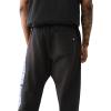 True Religion Men’s Raw Exaggerated Icon Jogger(Jet Black)