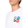 True Religion Men’s Relaxed Billards Tee(Optic White)