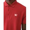 True Religion Men’s Relaxed Buddha Patch Polo(Red Dahlia)