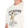 True Religion Men’s Relaxed Tiger Tee(Winter White)