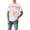 True Religion Men’s Relxed Exaggerated Icon Tee(Optic White)