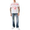 True Religion Men’s Relxed Exaggerated Icon Tee(Optic White)