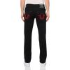 True Religion Men’s Ricky Sn Flap 1/2″ 32 Inseam- Embroidery(Black)