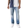 True Religion Men’s Ricky Sn Flap 1/2″ Rope Stitch Logo(Itonda Medium Wash Rips)