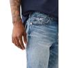 True Religion Men’s Ricky Sn Flap 1/2″ Rope Stitch Logo(Itonda Medium Wash Rips)
