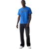 True Religion Men’s Short Sleeve Reflective Arch Tee – Modern Fit with Eye-Catching Reflective(Galaxy Blue)