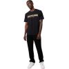 True Religion Men’s Short Sleeve Reflective Arch Tee – Modern Fit with Eye-Catching Reflective(Jet Black)