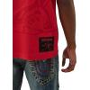 True Religion Men’s Short Sleeve Shadow Logo Tee – Crewneck Graphic T-Shirt(Trv Red)