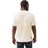 True Religion Men’s Short Sleeve Shadow Logo Tee – Crewneck Graphic T-Shirt(Winter White)
