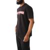 True Religion Men’s Ss Cross Stitch Arch Tee(Jet Black)