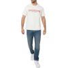 True Religion Men’s Ss Cross Stitch Arch Tee(Winter White)