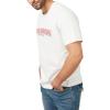 True Religion Men’s Ss Cross Stitch Arch Tee(Winter White)