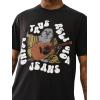 True Religion Men’s Ss Cross Stitch Hippie Buddha(Jet Black)