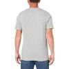 True Religion Men’s Ss Fray Twill Applique Tee(Heather Grey)