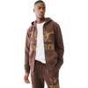 True Religion Men’s Crackle Zip Up Hoodie(Java)