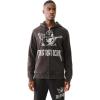 True Religion Men’s Crackle Zip Up Hoodie(Jet Black)