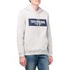 True Religion Men’s Embossed Pullover Hoodie(Quiet Grey)