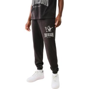 True Religion Men’s Crackle Classic Jogger(Jet Black)