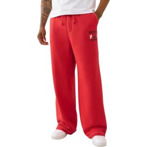 True Religion Men’s NO1 Baggy Big T Sweatpants(Trv Red)
