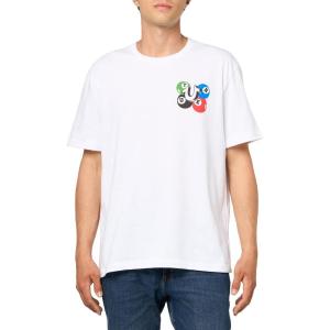 True Religion Men’s Relaxed Billards Tee(Optic White)