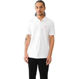 True Religion Men’s Relaxed Buddha Patch Polo(Optic White)