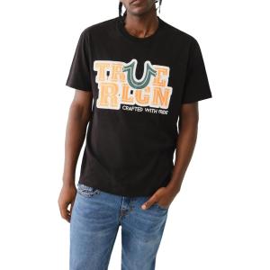 True Religion Men’s Ss High Density Tee(Jet Black)