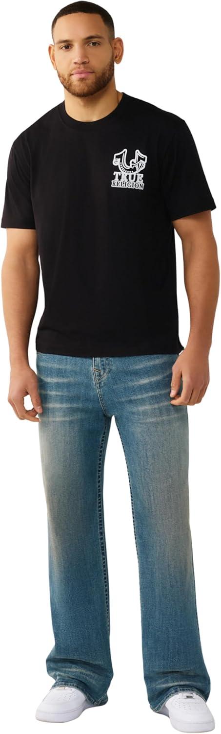 imageTrue Religion Mens Ss Tr Crest TeeJet Black