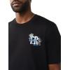 True Religion Men’s High Density Logo Tee – Graphic Print, Crew Neck, European-Inspired Design(Jet Black)