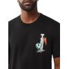 True Religion Men’s Ss Hs Pennants Tee(Jet Black)