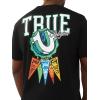 True Religion Men’s Ss Hs Pennants Tee(Jet Black)