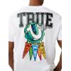 True Religion Men’s Ss Hs Pennants Tee(Optic White)