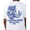 True Religion Men’s Ss Tr Crest Tee(Optic White)