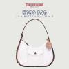 True Religion Hobo Bag, Women’s Shoulder Handbag with Contrast Trim and Horseshoe Pocket Design, White