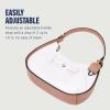 True Religion Hobo Bag, Women’s Shoulder Handbag with Contrast Trim and Horseshoe Pocket Design, White