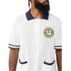 True Religion Men’s Horseshoe Knit Camp Collar Shirt – Breezy, Button-Up, Horseshoe Design