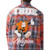 True Religion Men’s Long Sleeve Flannel Patch Shirt