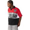True Religion Men’s Ss Oversized Jersey Polo(Red / White / Black)