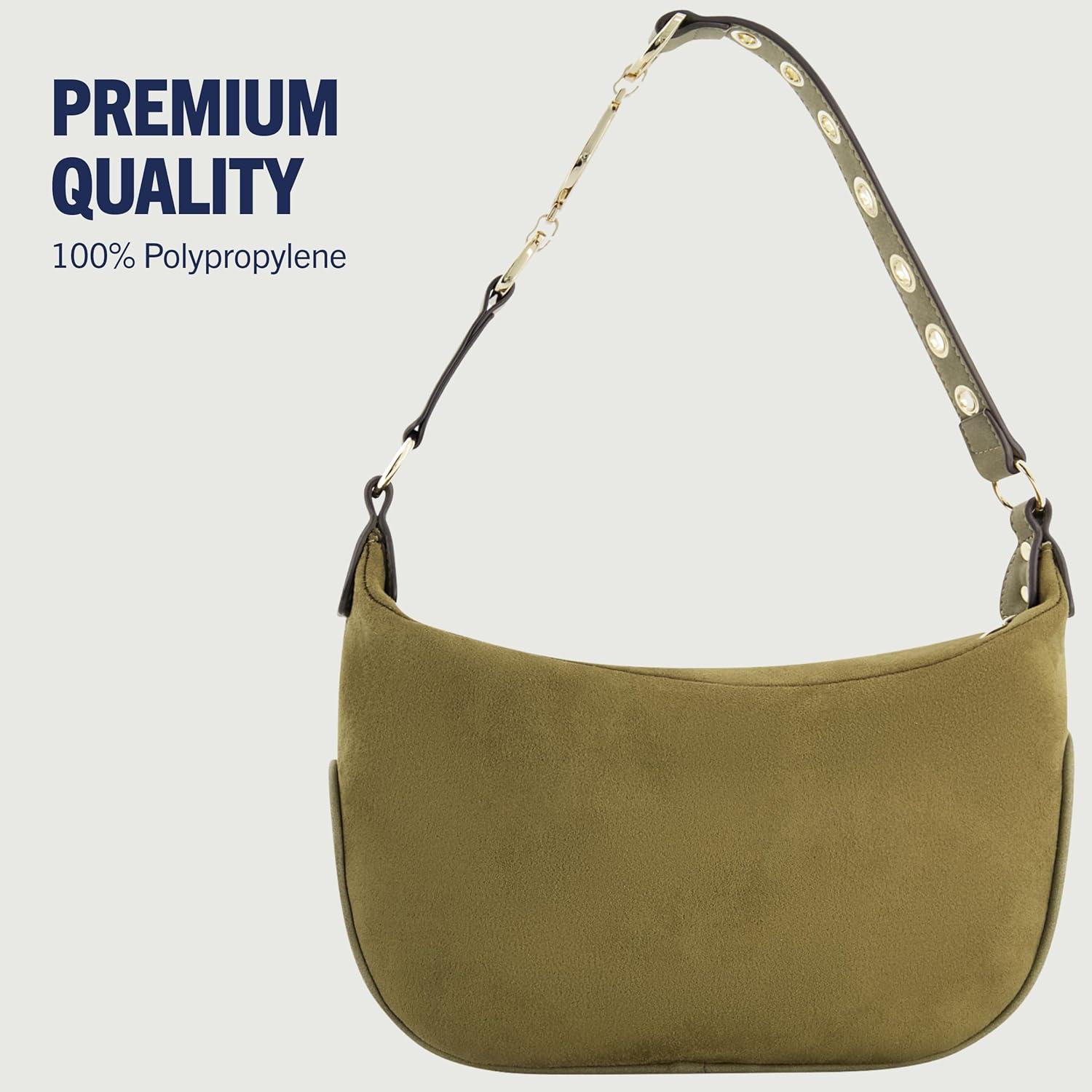 imageTrue Religion Womens Shoulder Bag Purse Hobo Handbag with Eyelet StrapOlive
