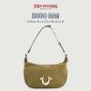 True Religion Women’s Shoulder Bag Purse, Hobo Handbag with Eyelet Strap(Olive)