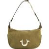 True Religion Women’s Shoulder Bag Purse, Hobo Handbag with Eyelet Strap(Olive)