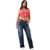 True Religion Women’s Bobbi Baggy Flap Super QT Stitching Jeans