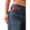 True Religion Women’s Bobbi Baggy Flap Super QT Stitching Jeans
