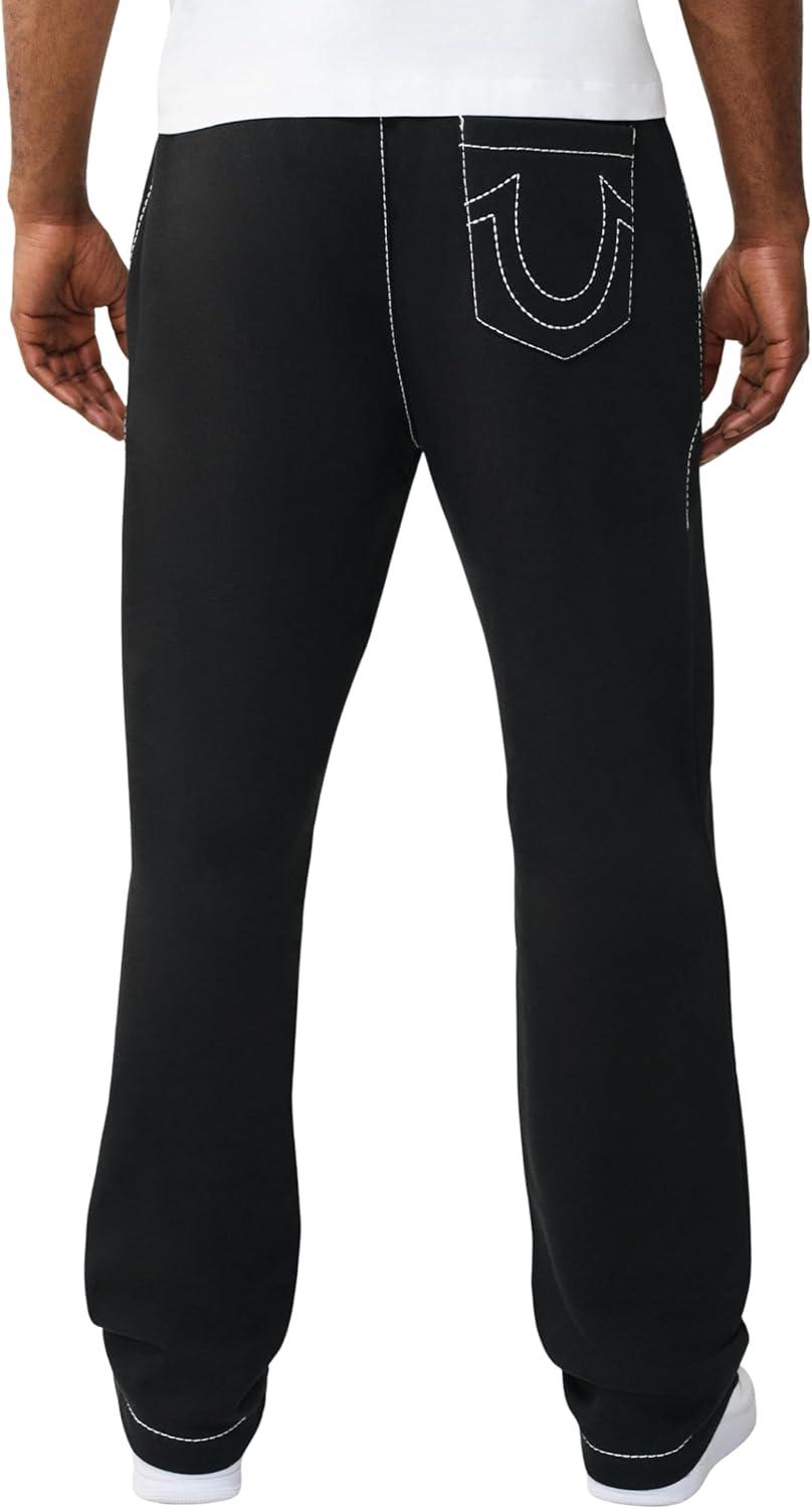 imageTrue Religion Mens Big T Sweat Pant Drawstring Waist Contrast Big T Stitching