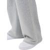 True Religion Men’s Baggy Super T Sweatpant – Signature Big T Stitching, Horseshoe Detail, Branded Patch(Heather Grey)